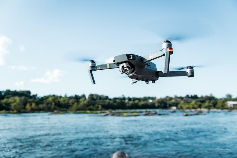 Invest in Drone Training - Drone over water