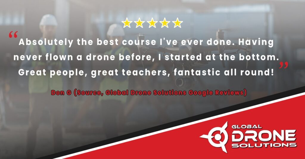 5 Star Client Review Drone Courses
